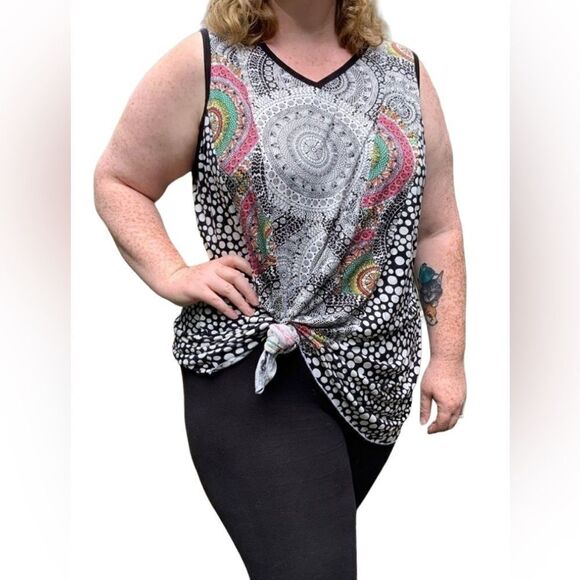 Parsley & Sage coloring book boho tank size 3X - Picture 1 of 9